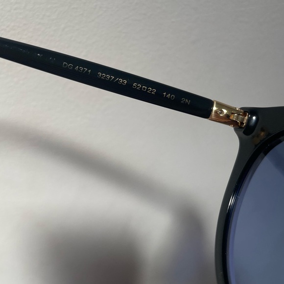 Dolce & Gabbana Sunglasses- Navy Blue & Gold - Picture 6 of 11